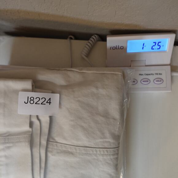 Old Navy Pants Womens 2 Barrel Leg High Rise Khaki Light Tan Cream - Picture 10 of 10